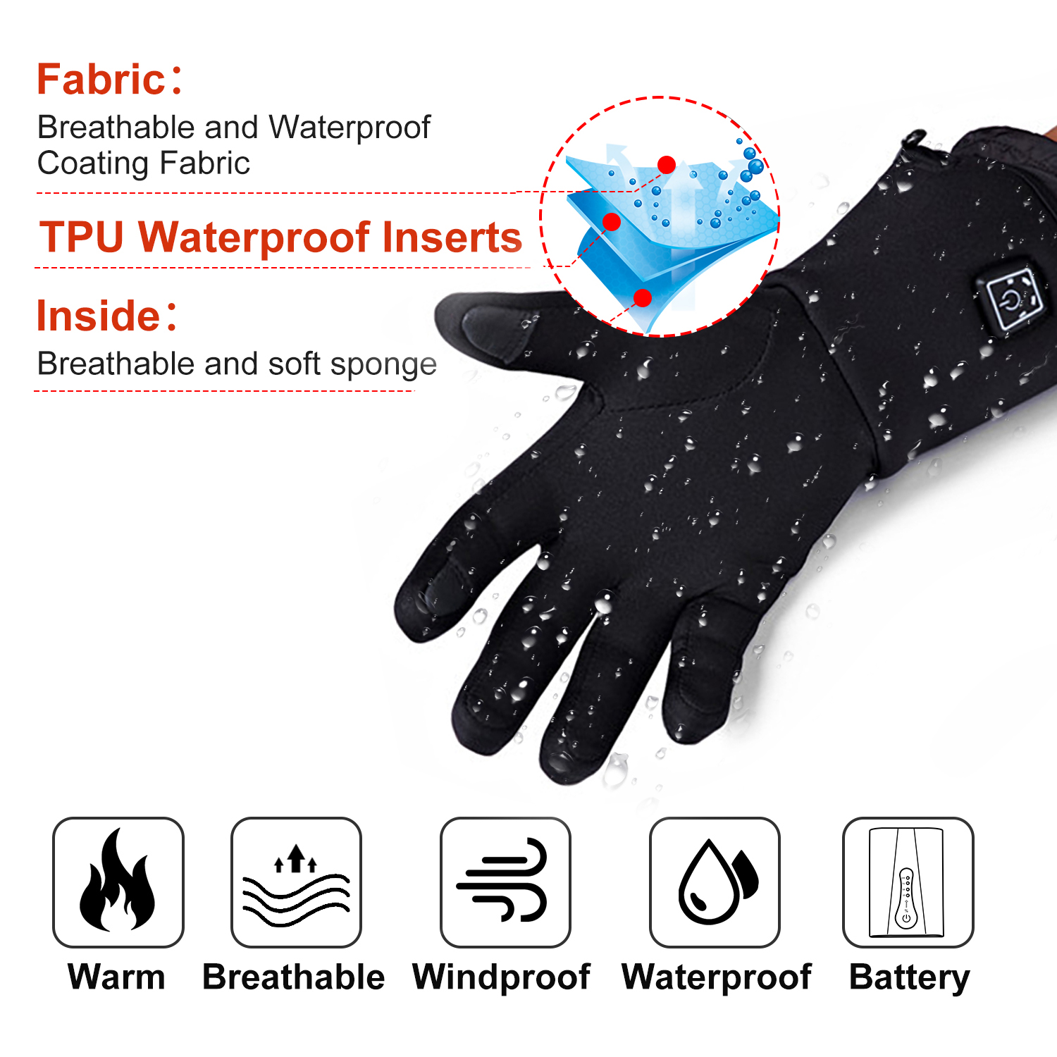 Heated Gloves Liner